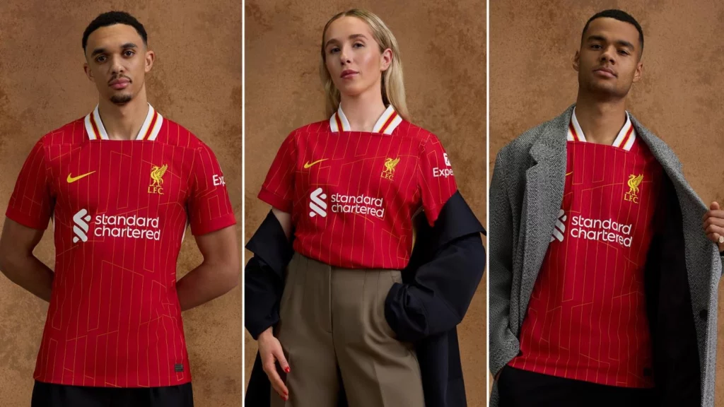 Het nieuwe shirt van Liverpool FC voor het seizoen 2024/25