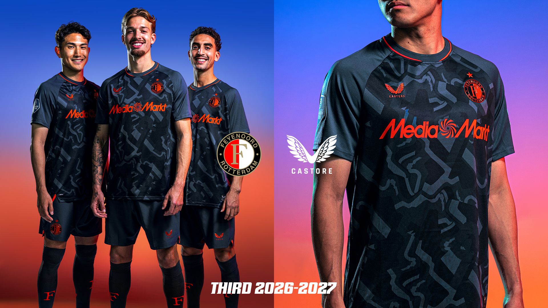 Nieuw Feyenoord derde shirt seizoen 2026/27