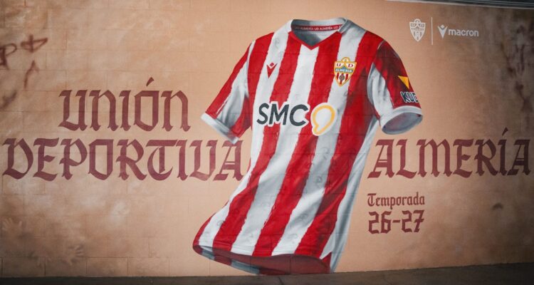 Nieuw UD Almeria thuisshirt seizoen 2026/27