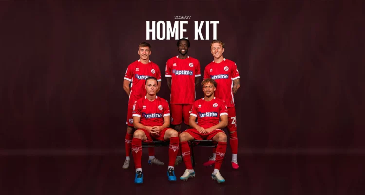 Crawley Town thuisshirt 2026-2027
