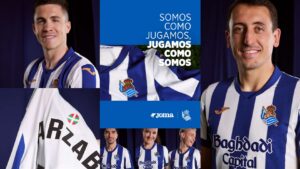 Aurrera Txuri-Urdinak in Real Sociedad Thuisshirt 2026-2027