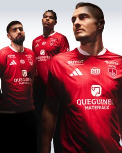 Fijne krijtstrepen in Brest thuisshirt 2026-2027