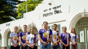 Wit met paars en oranje: Perth Glory uitshirt 2026-2027