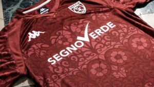 Kappa zet Liberty-glas op Spezia derde shirt 2026-2027
