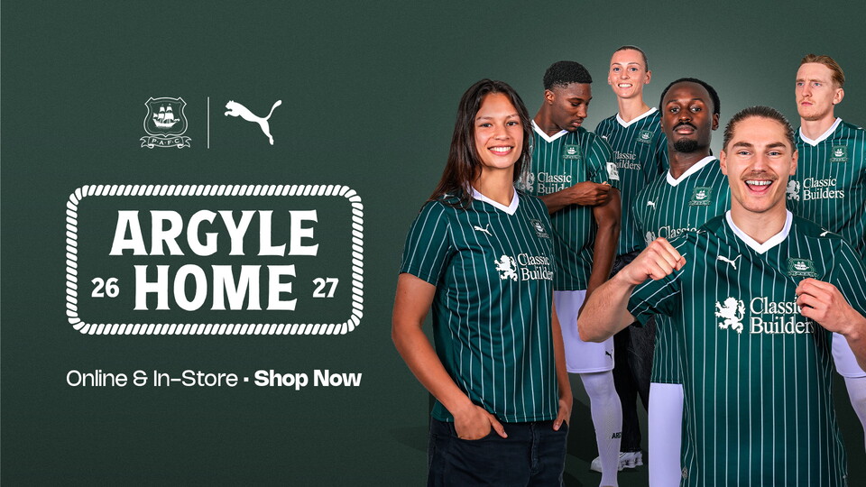 Plymouth Argyle thuisshirt 2026-2027