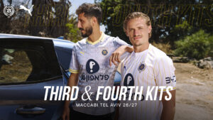 Logopatroon op Maccabi Tel Aviv vierde shirt 2026-2027